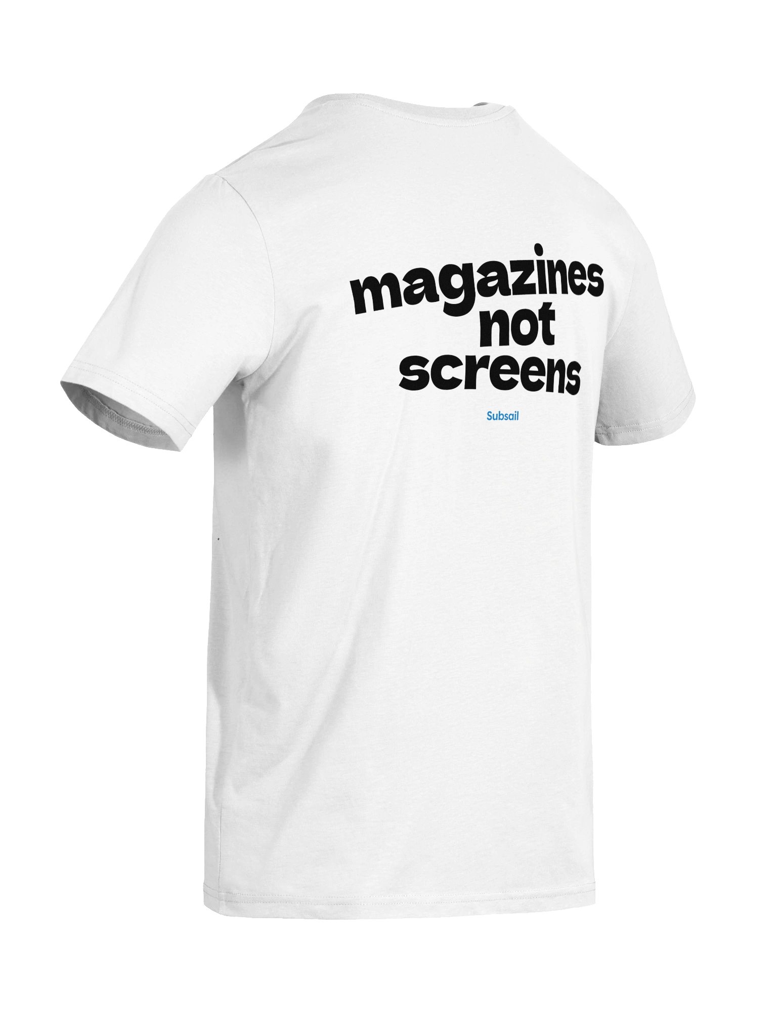 Subsail x Magazines Not Screens white tee product image (8)