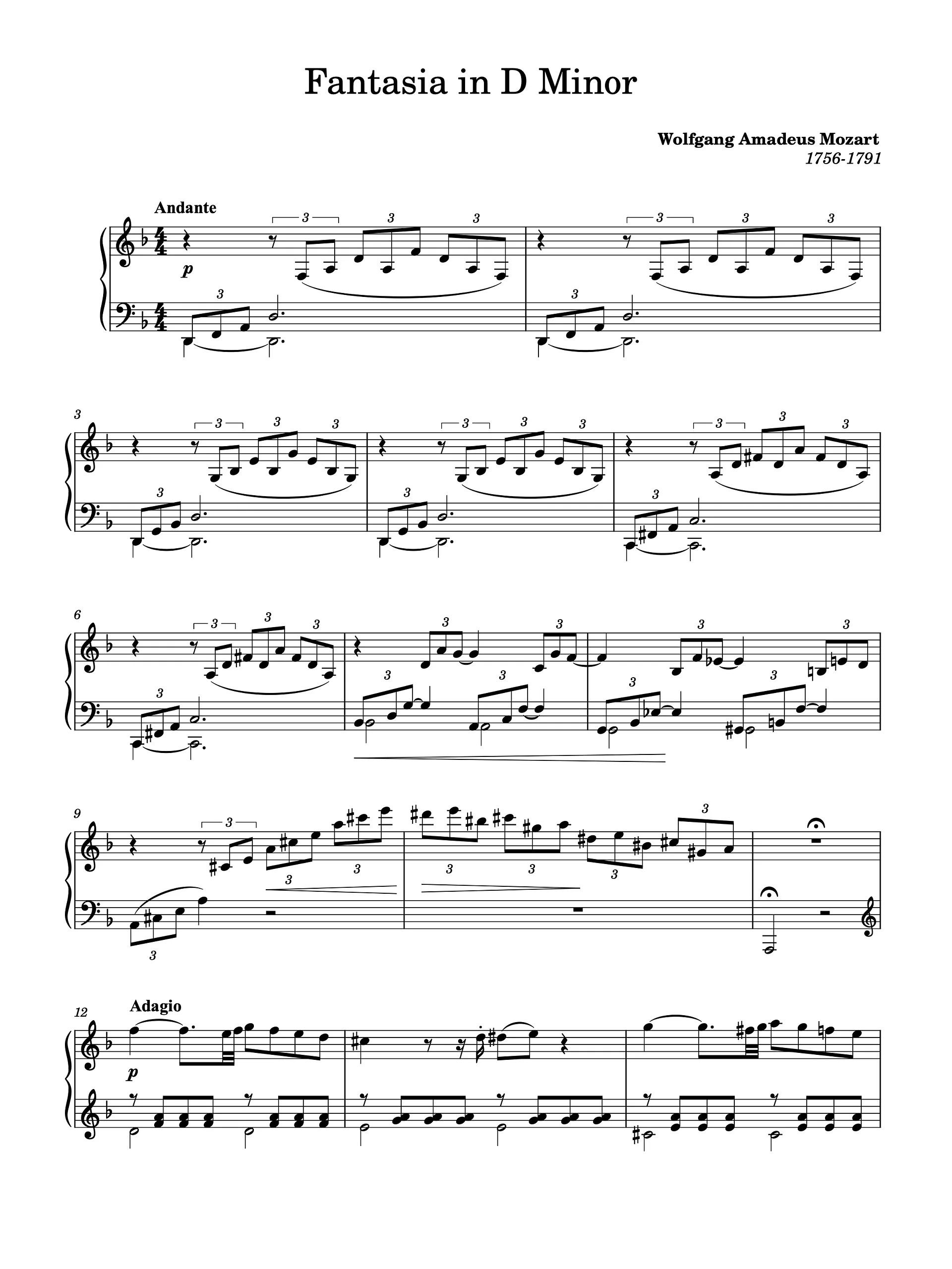 Fantasia in D Minor, K. 397 product image (1)