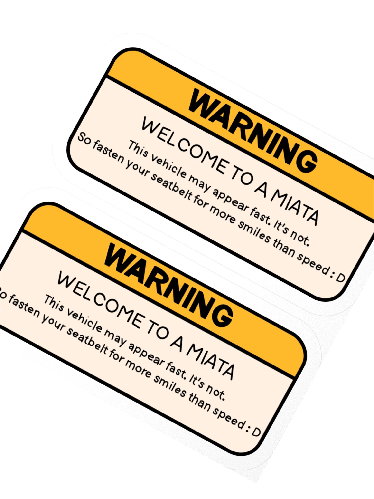 Roadster Warning Sticker product image (2)