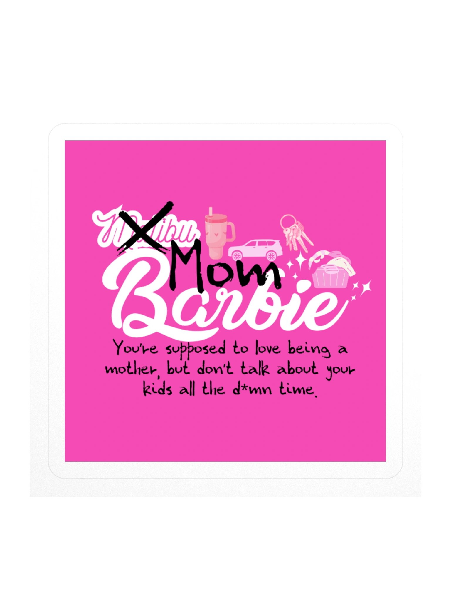 Barbie Movie Mom Barbie Square Sticker product image (1)