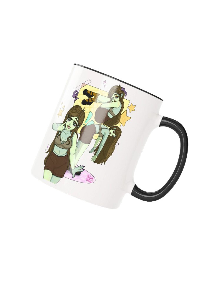 Autumninstitches poses design Ceramic Mug with Color Inside by Mugz product image (2)