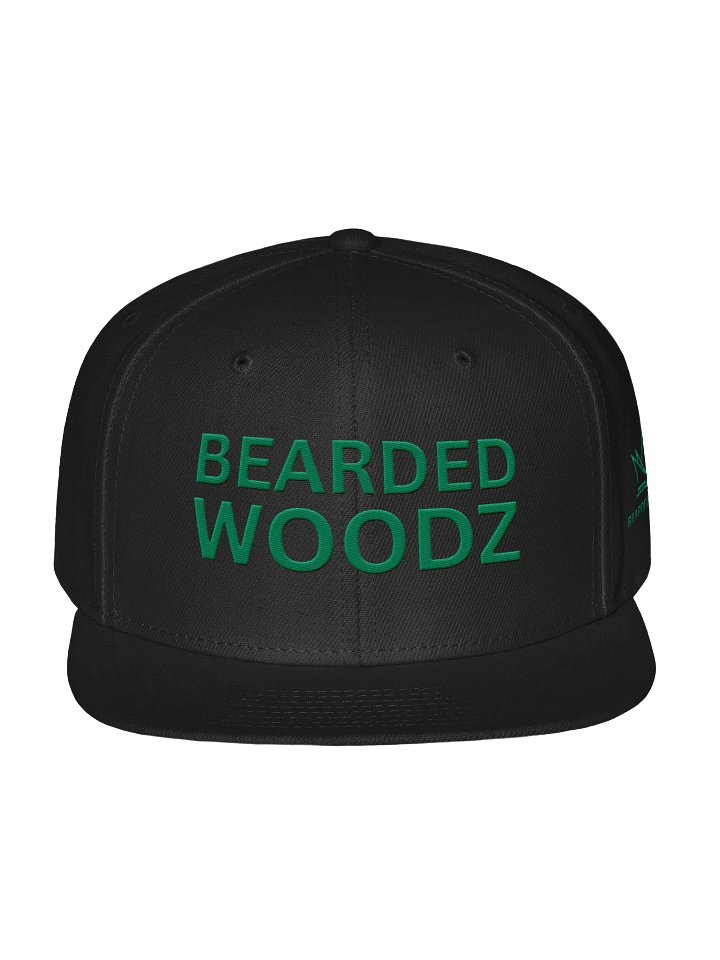 Bearded Woodz Snapback (Green Embroidery) product image (1)
