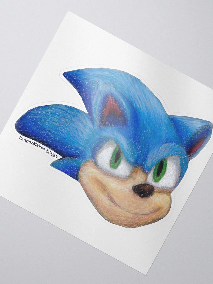Blue Hedgehog Sticker product image (2)