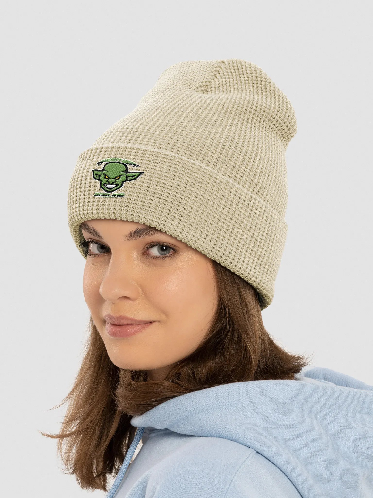 Green Bay Goblins WaffleKnit Beanie Hat product image (30)