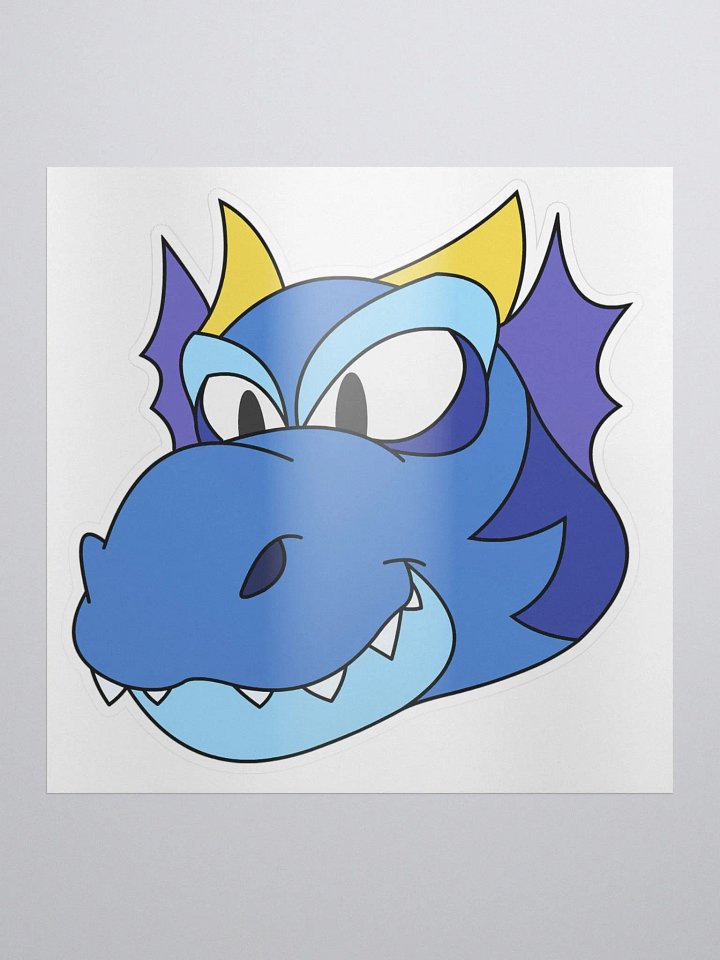 Happy Dragon Blue Sticker product image (1)