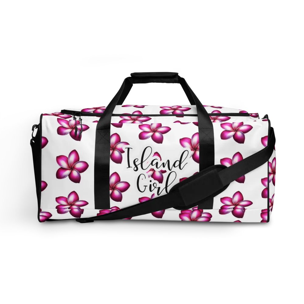 Island Girl Plumeria Duffle Bag - Tropical Bliss for Your Adventures product image (1)