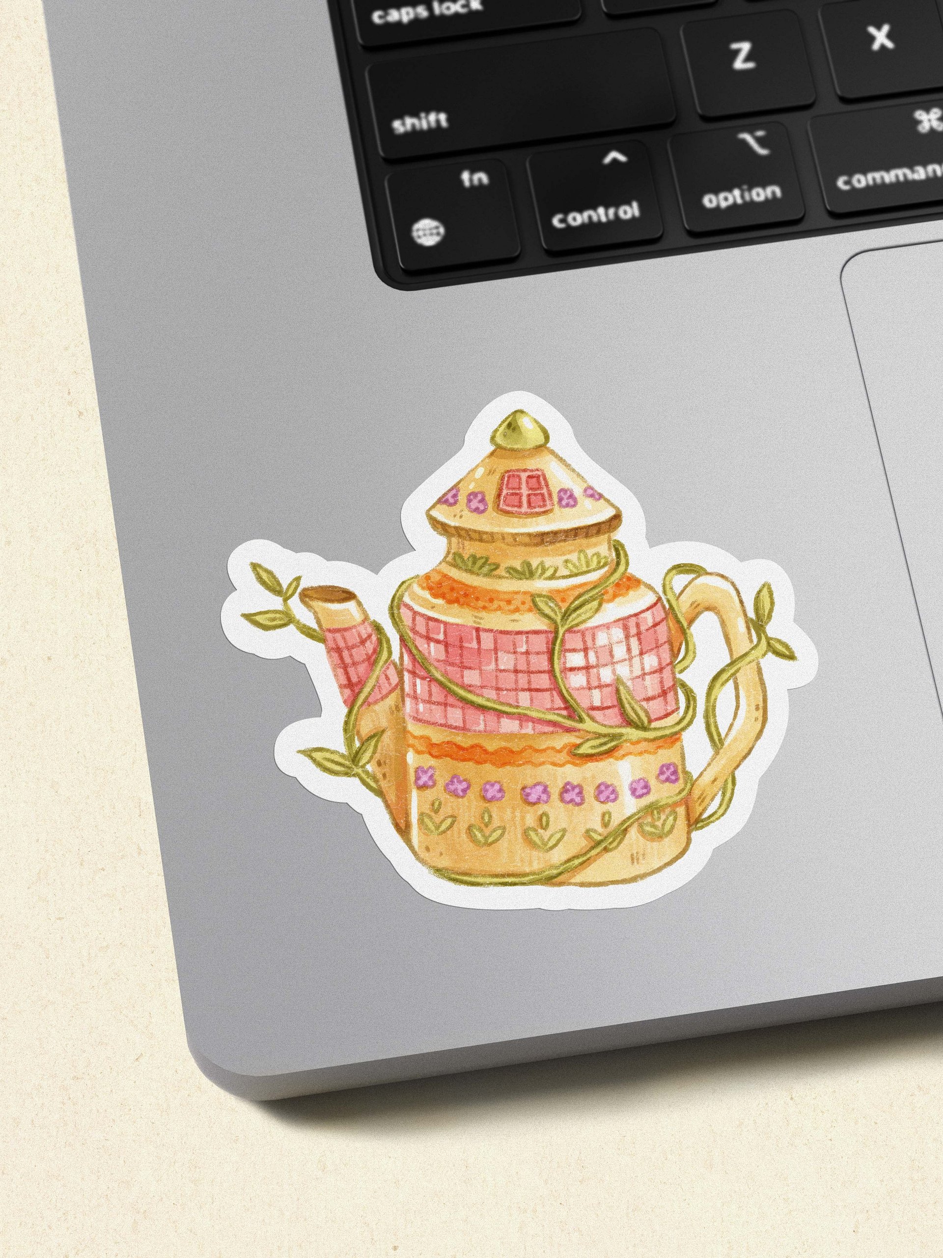 Cozy Autumn Teapot - Sticker 3x3 product image (2)