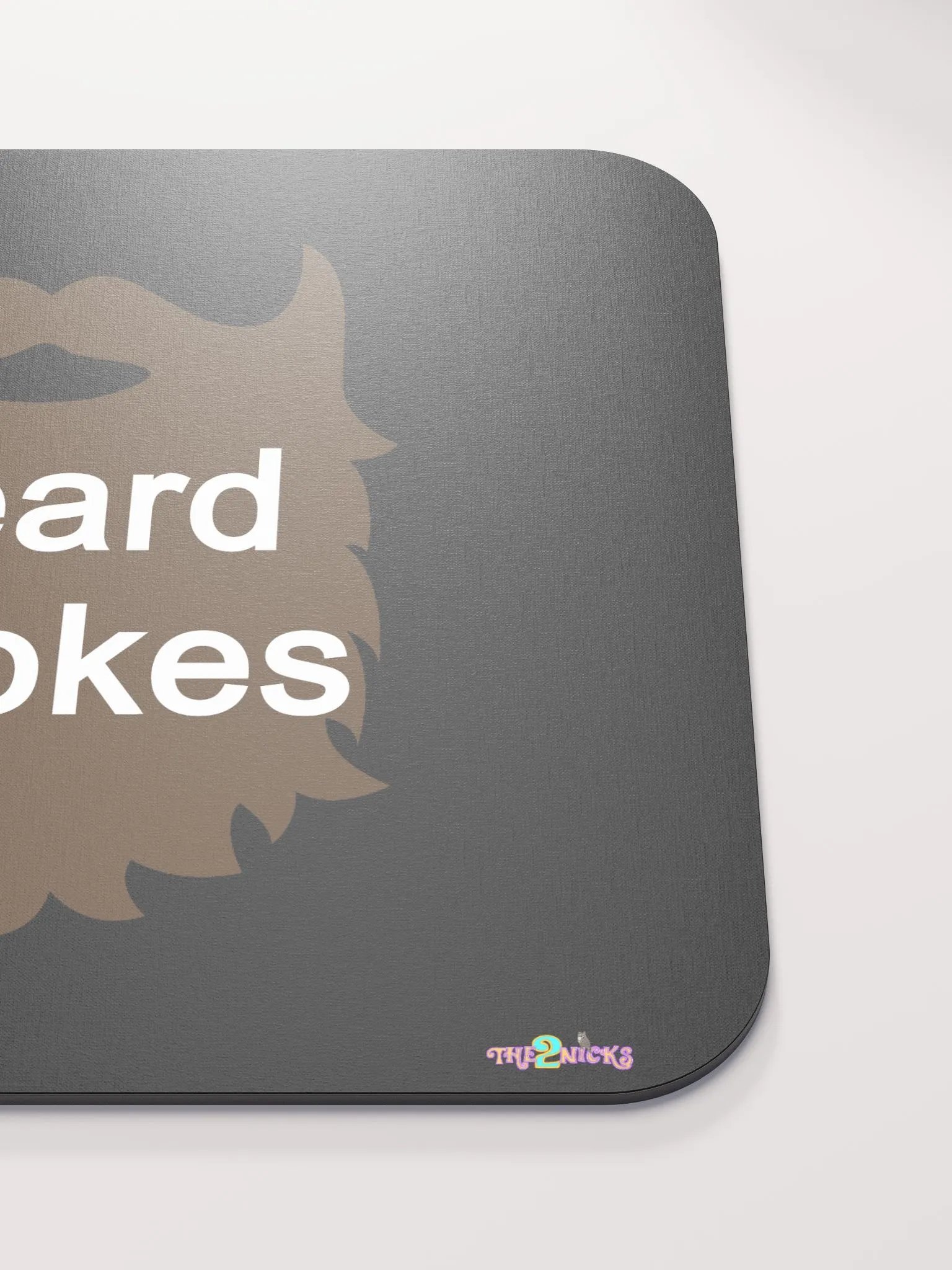 Brown Beard Strokes Classic Mouse Pad (Black) product image (5)