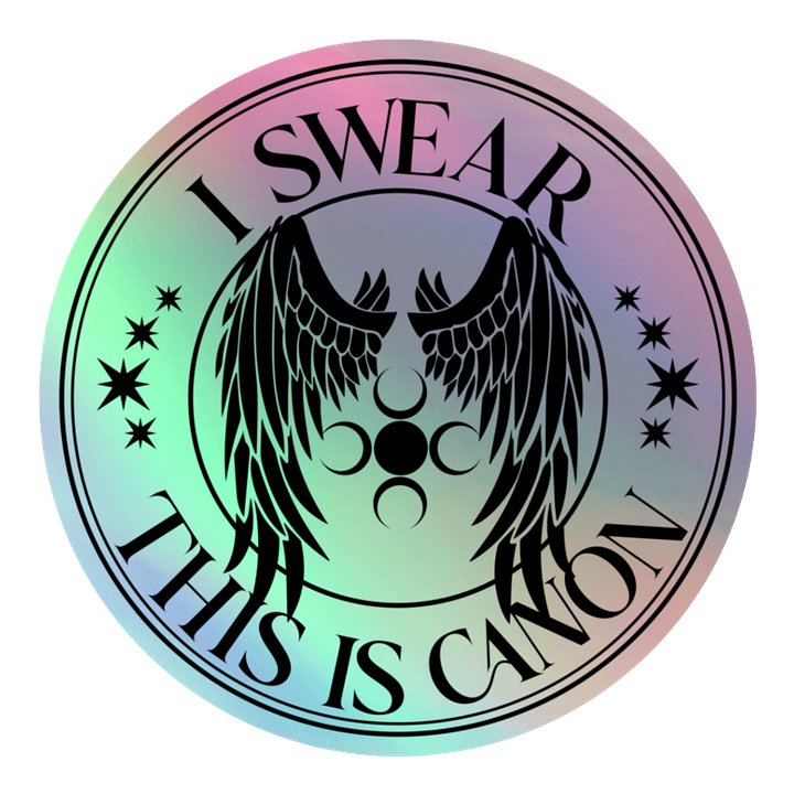 I Swear This Is Canon Holographic Sticker product image (1)