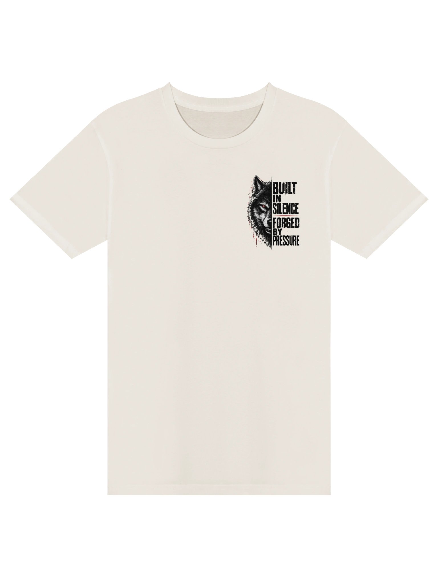 Built in Silence Wolf T-Shirt | Dark Streetwear Graphic Tee product image (7)