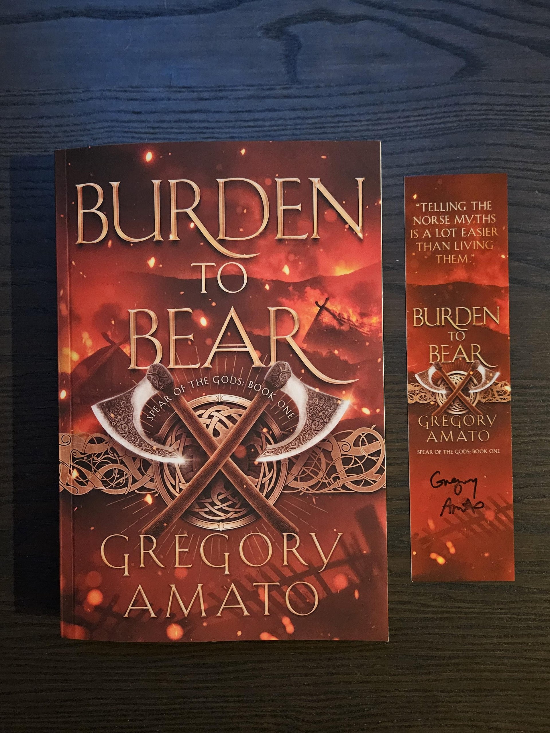Burden to Bear: Spear of the Gods, book 1 (signed paperback) product image (1)