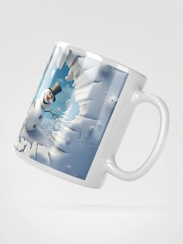 Snowman's Winter Wonderland 3D Christmas Mug - Double the Cheer! product image (2)