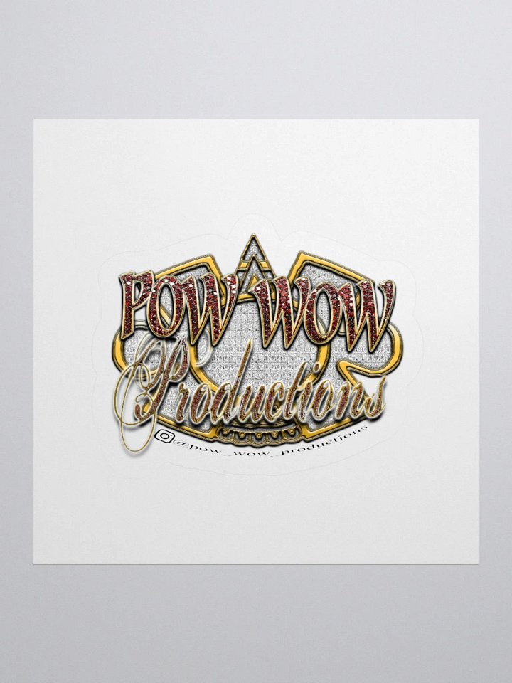 Pow Wow Logo Sticker product image (1)