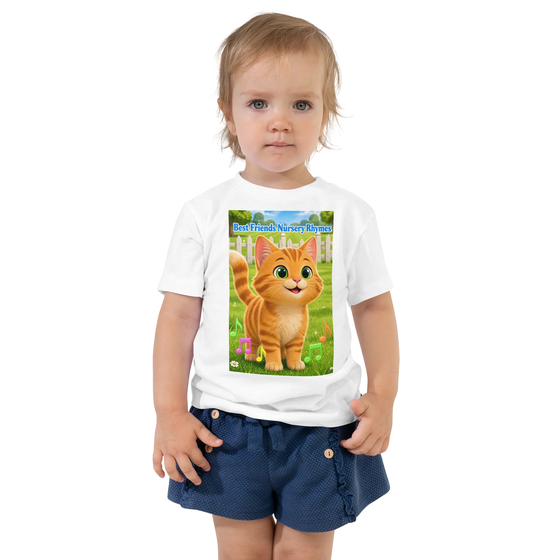 Sing-Along Orange Tabby Cat Toddler Tee product image (1)