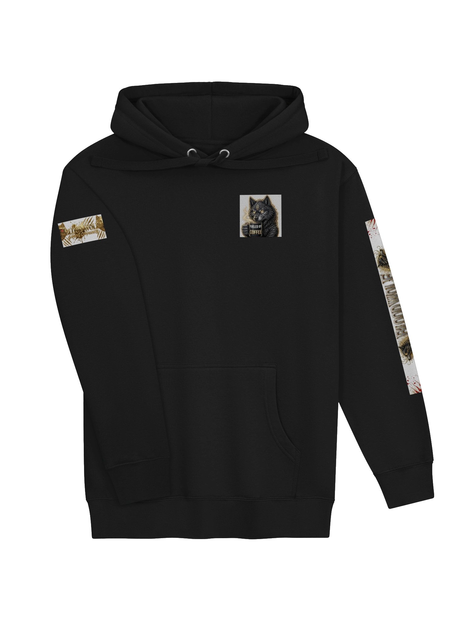 Fueled by Coffee Wolf Hoodie product image (32)