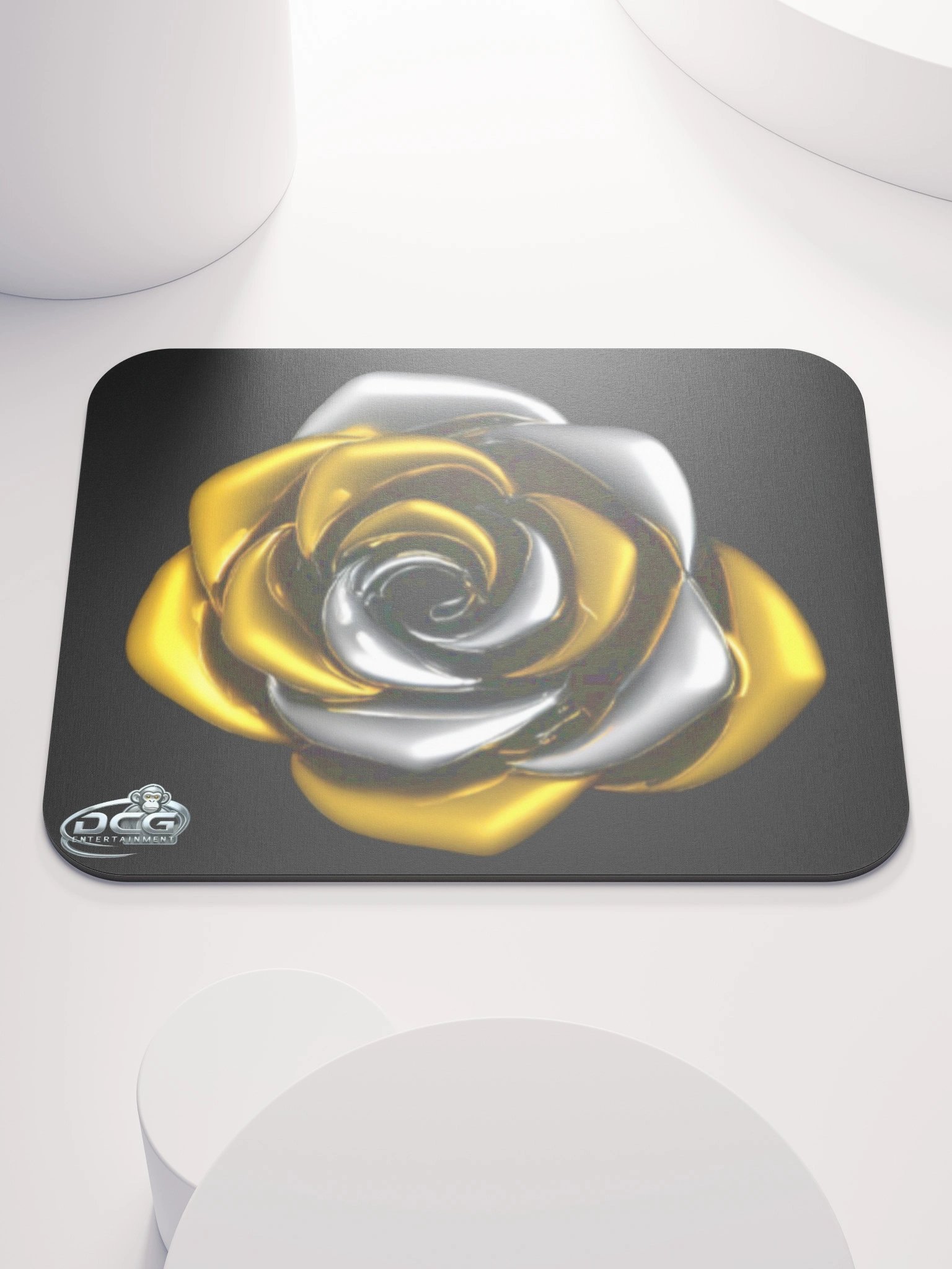 2d Metallic Rose Mouse Pad product image (1)