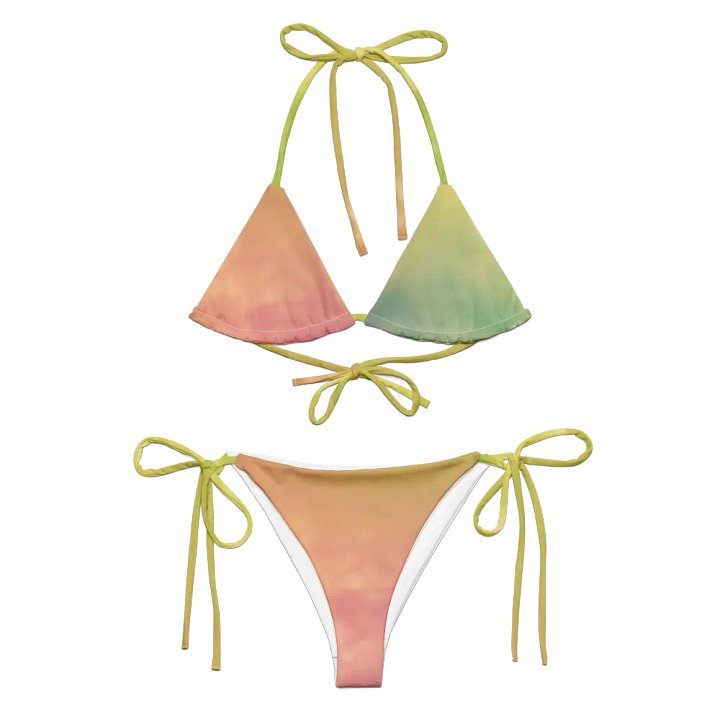 Blur cloud rainbow Design String Bikini - V12 product image (1)