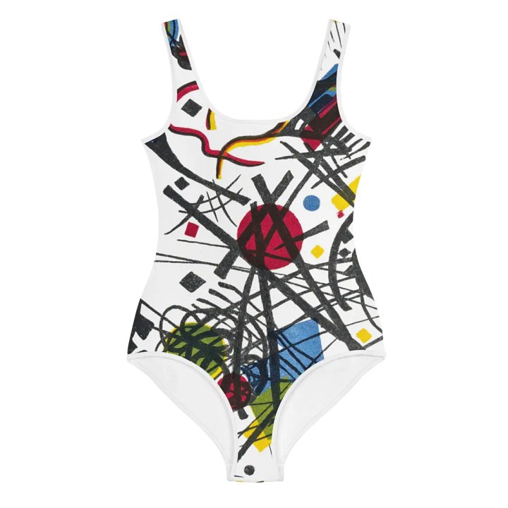 Abstract Lithographic Pattern Design Youth One Piece Swimsuit - V3 product image (1)