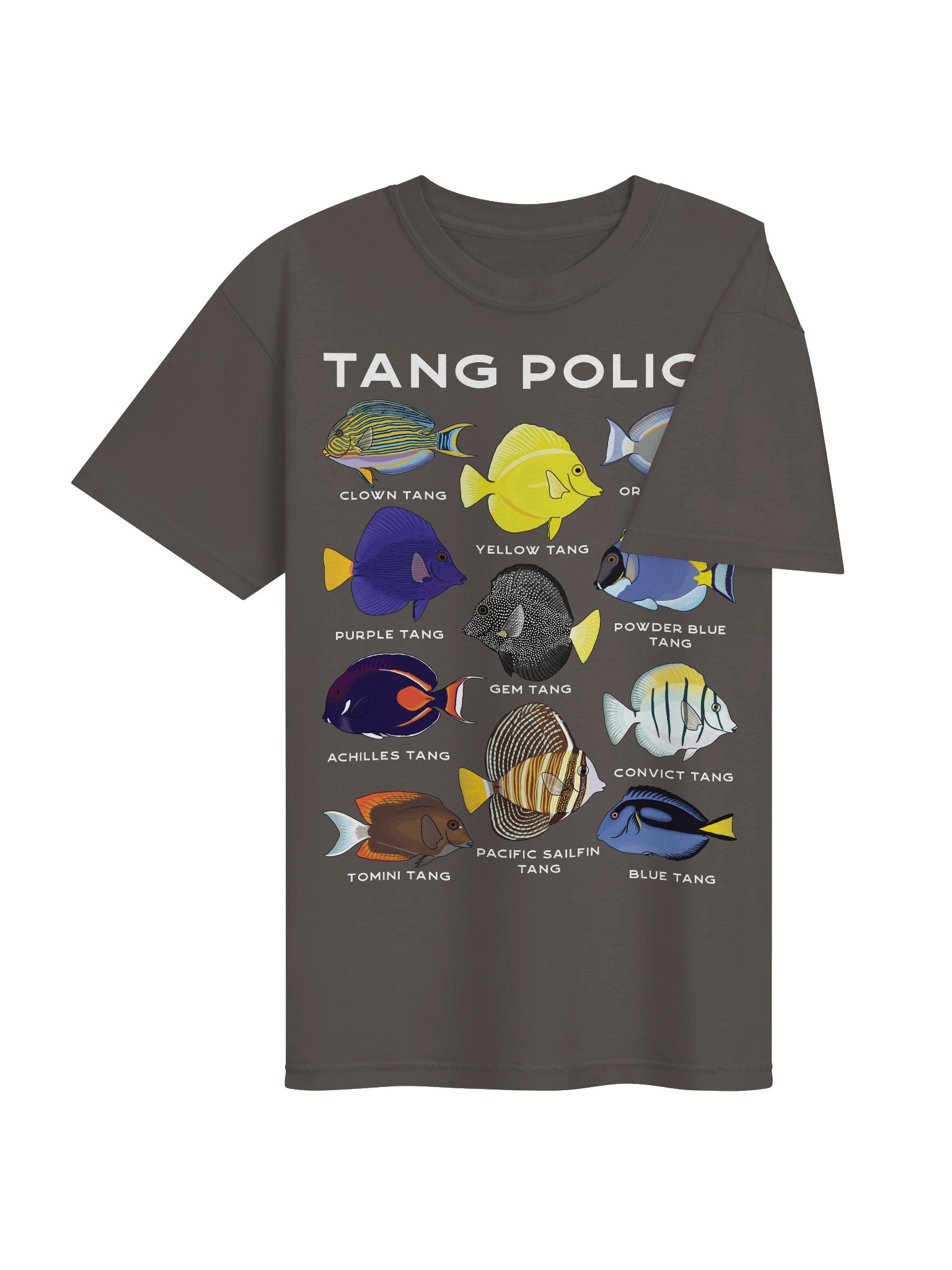 Tang Police(Front Print) T-Shirt for Reef Aquarium Lovers product image (8)