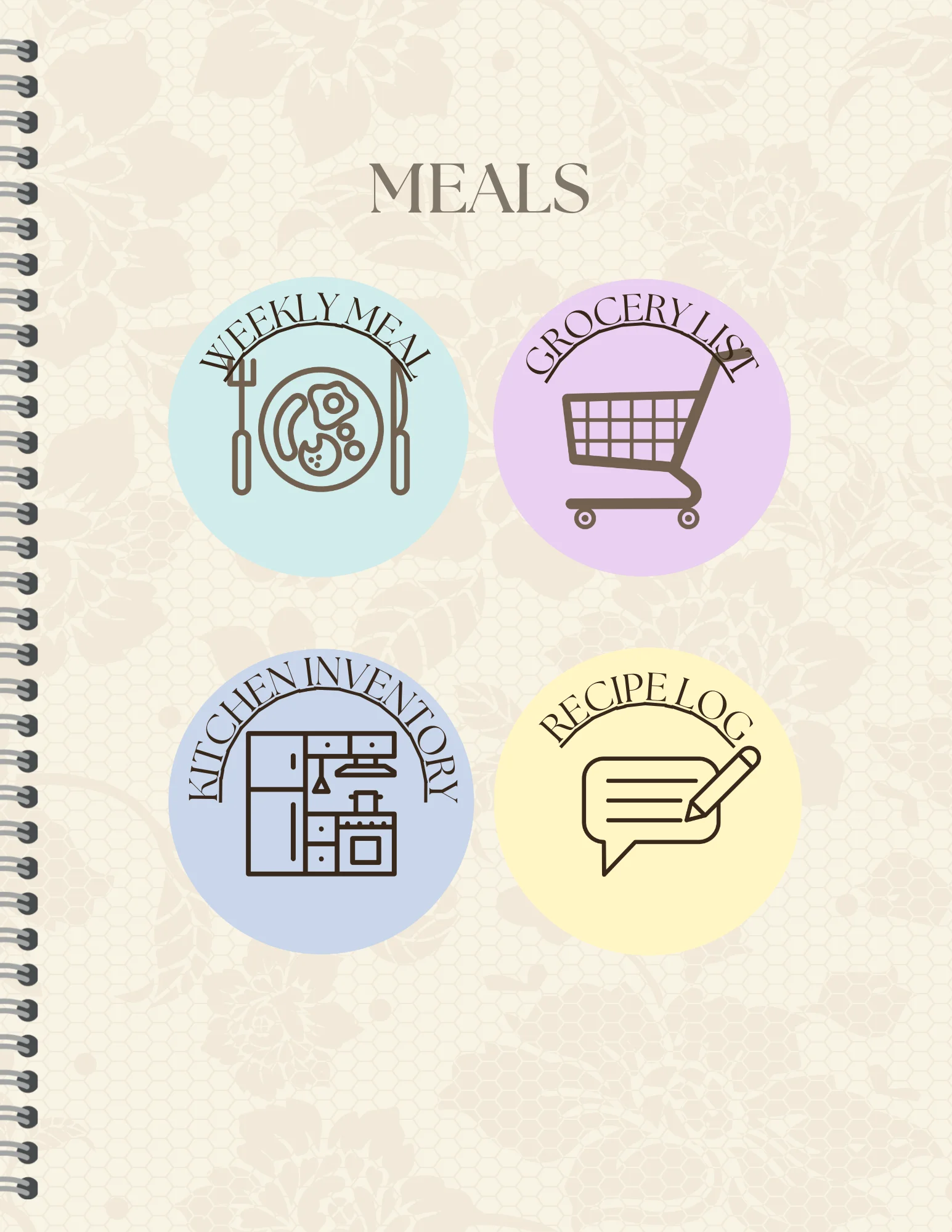 Detailed Undated Planner - Abstract Neutral product image (7)