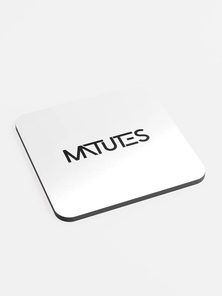 MatuteS Black on White Logo Coaster product image (2)
