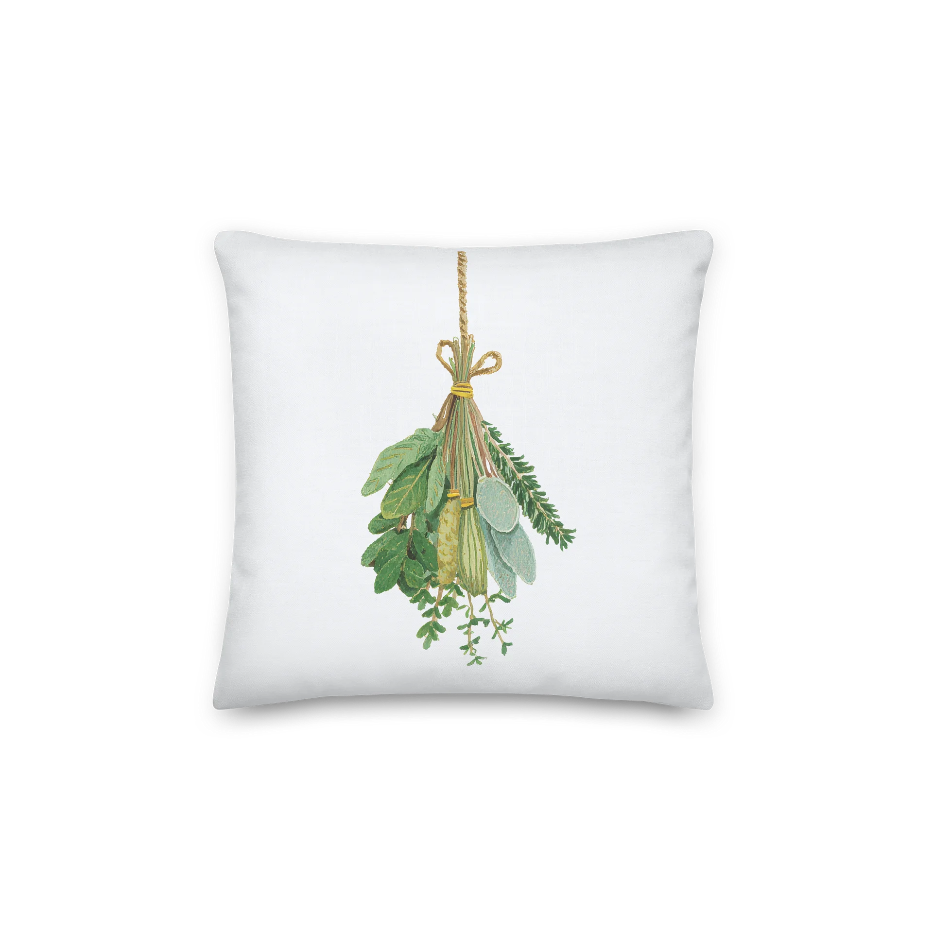 A Lamb’s Herbal Daydream — Two-Sided Spring Pillow product image (2)