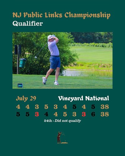 Unfortunately, not opening grape at Vineyard National.

Thanks to @njgolf1900 for putting on another first class qualifier.

...