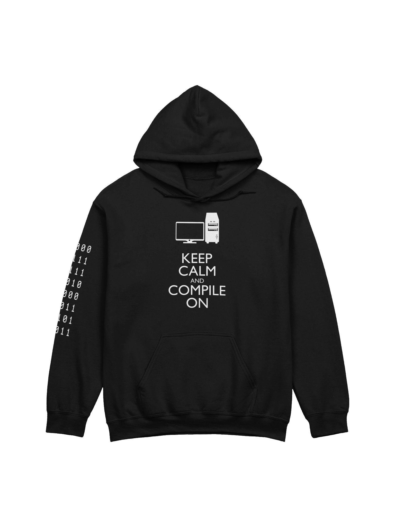 Keep Calm and Compile On Funny Coding Hoodie product image (3)