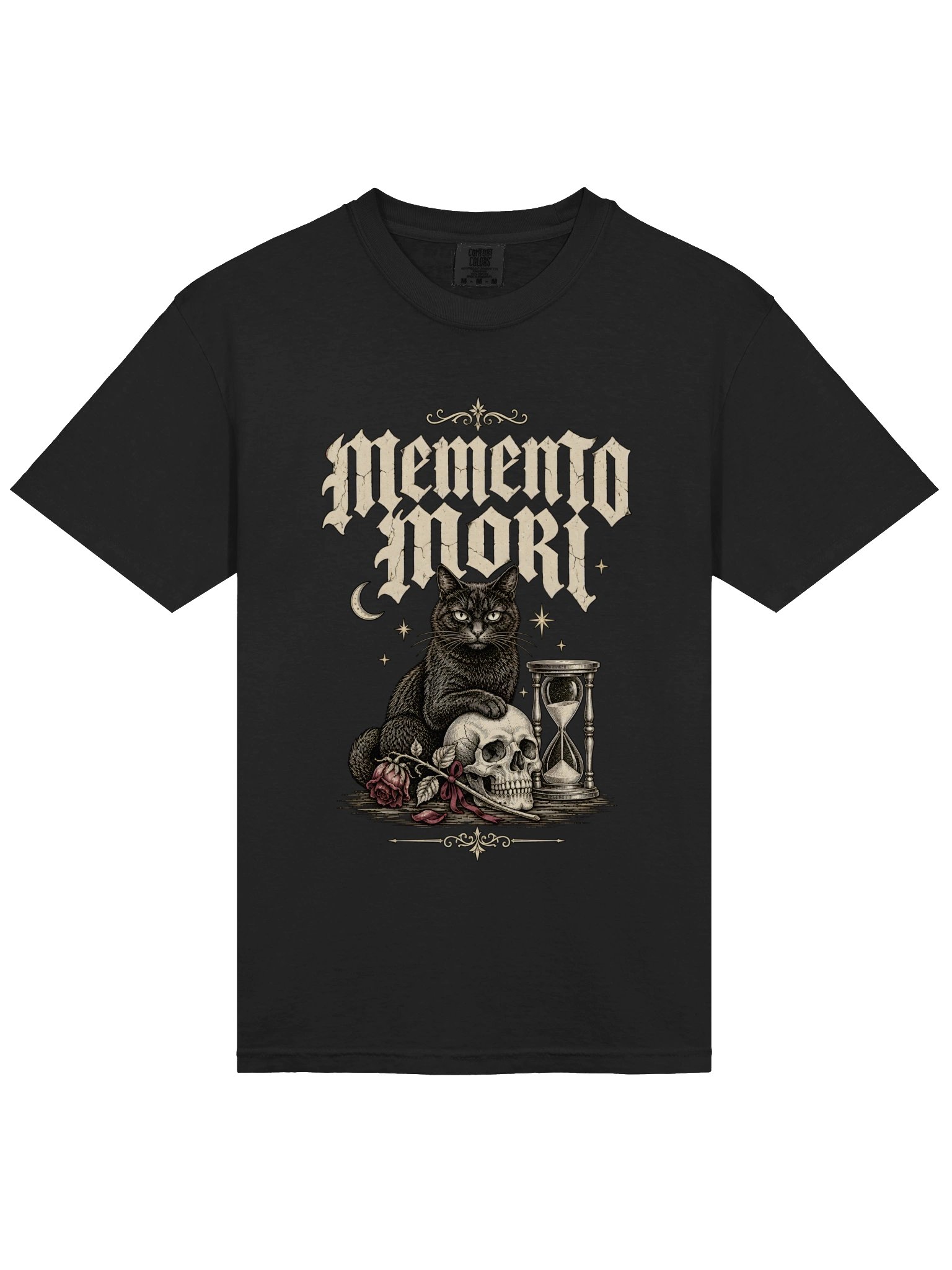 Memento Mori Cat T-Shirt product image (1)