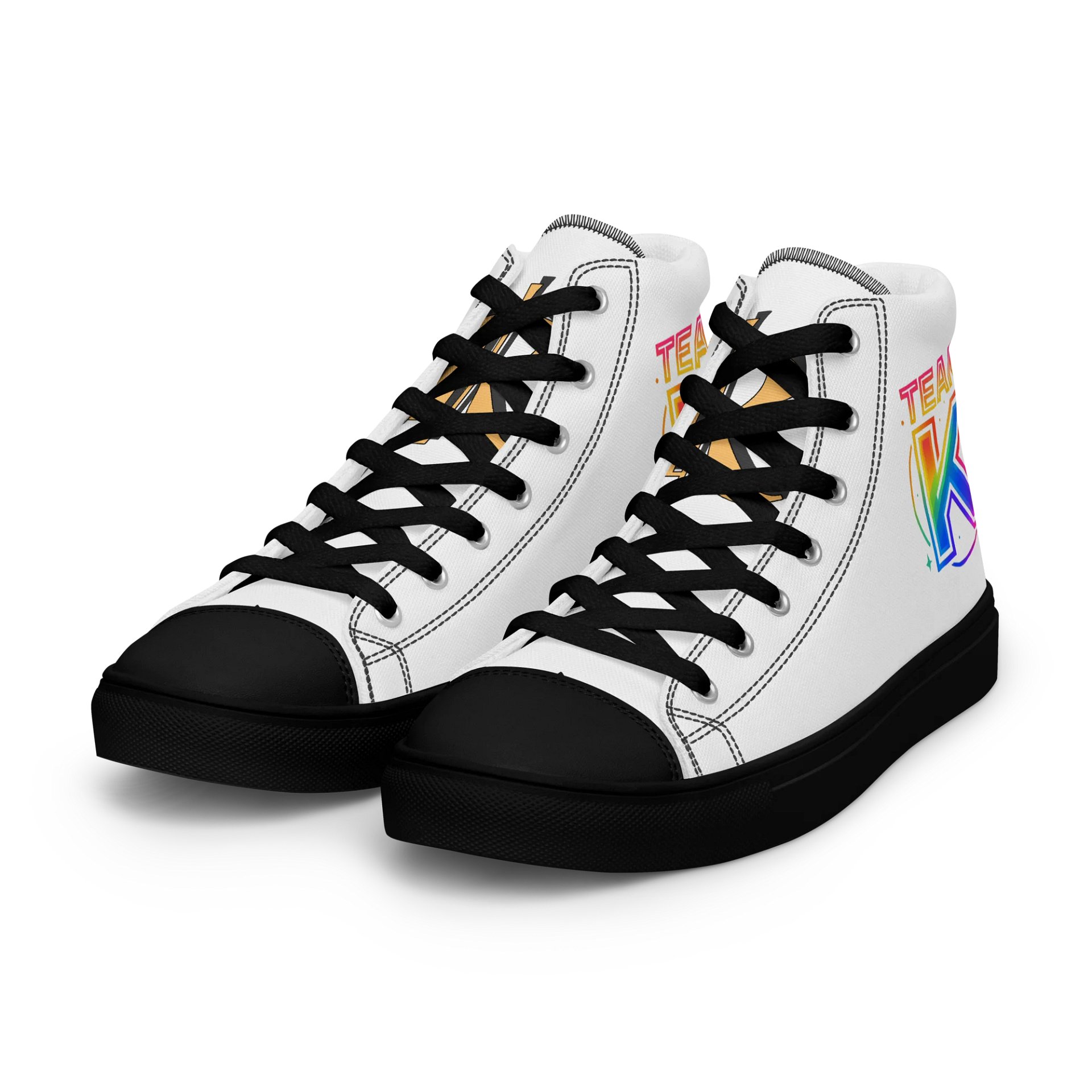 TEAM K Pride 1 Women's High Top Canvas Shoes product image (6)