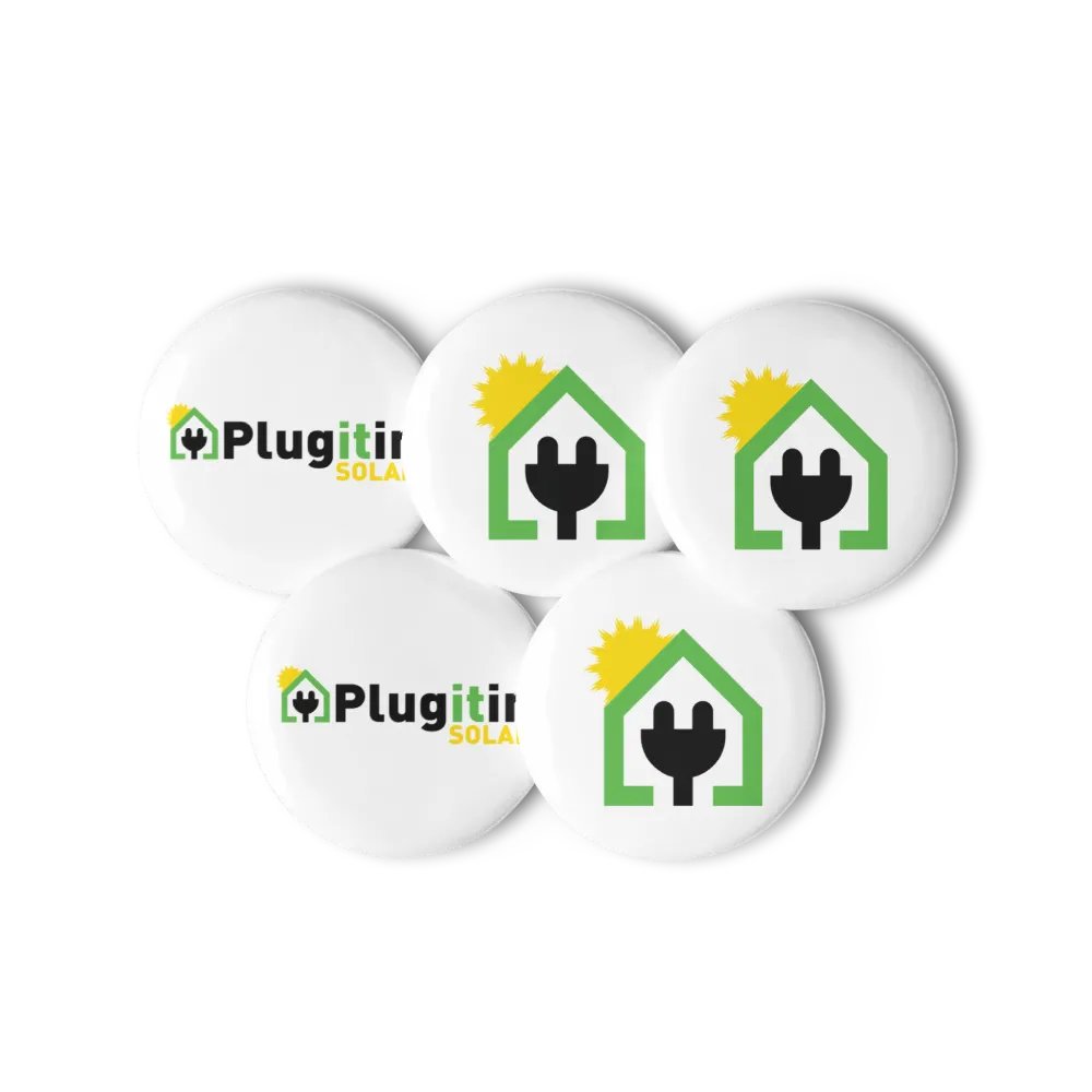 Plug It In Solar High-Quality Set of Pin Buttons product image (11)