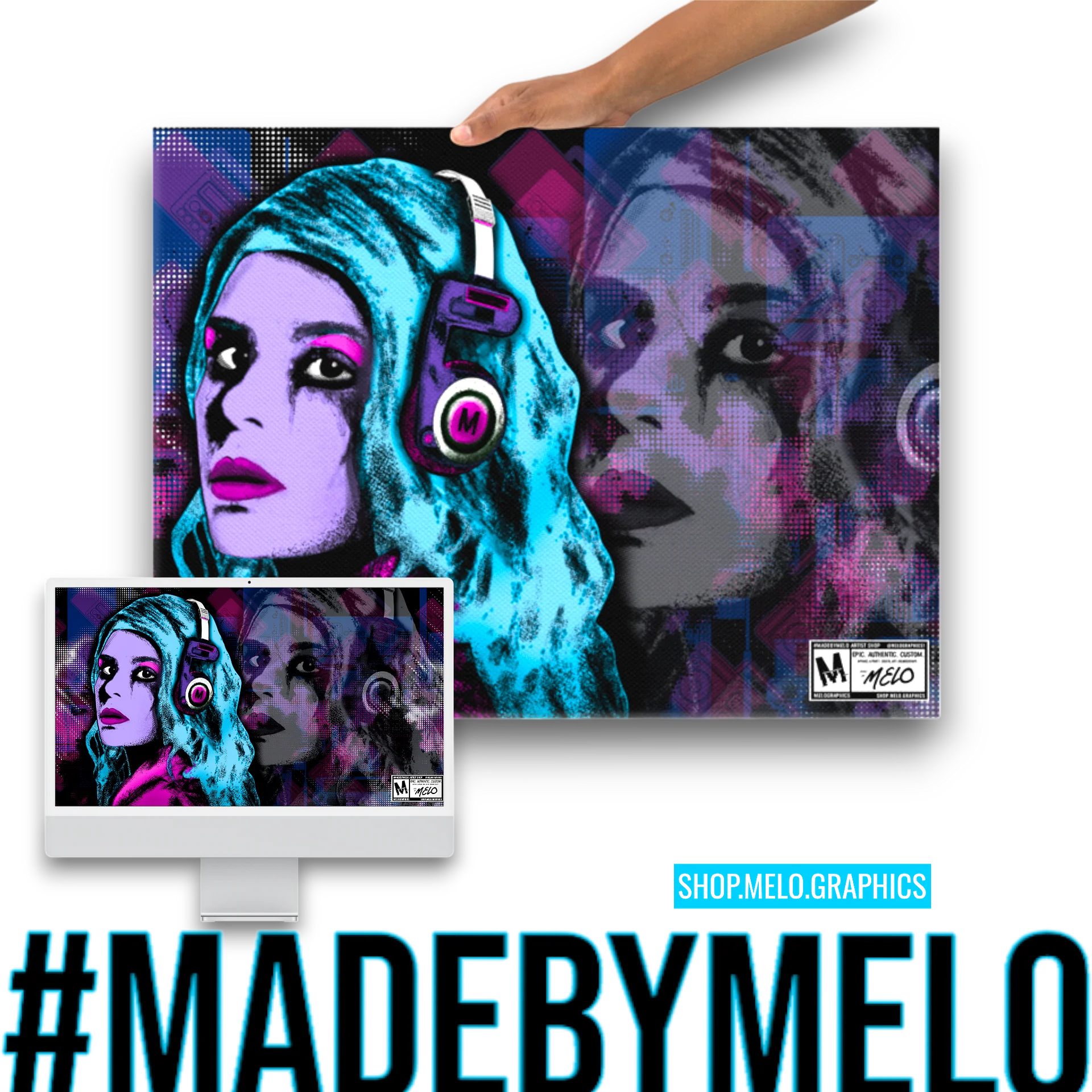 Personal Playlist by MELOGRAPHICS - Canvas Art + Digital Wallpaper | #MadeByMELO product image (1)