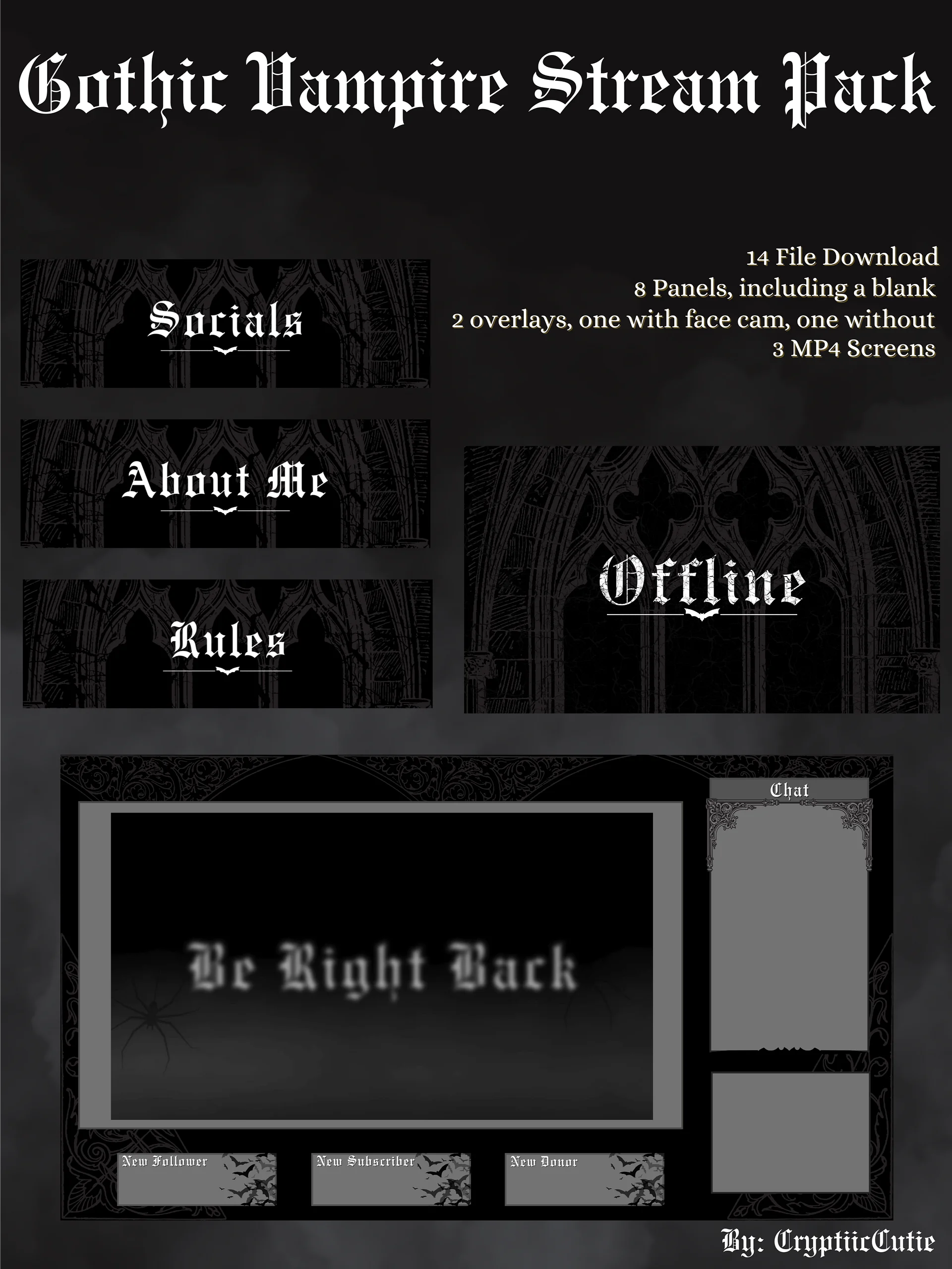 Gothic Vampire Stream Pack product image (2)