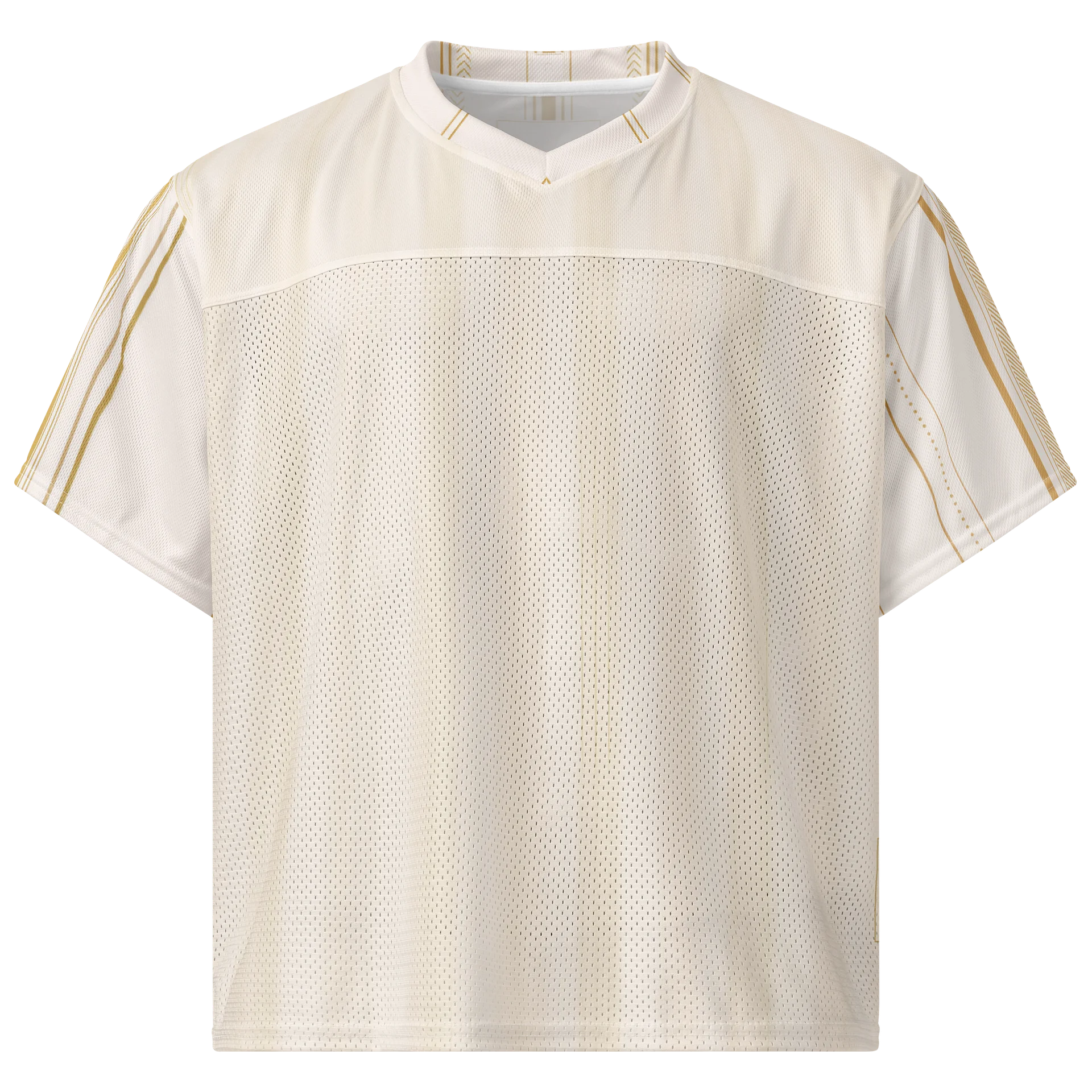 Ivory Gold Pinstripe Jersey product image (1)