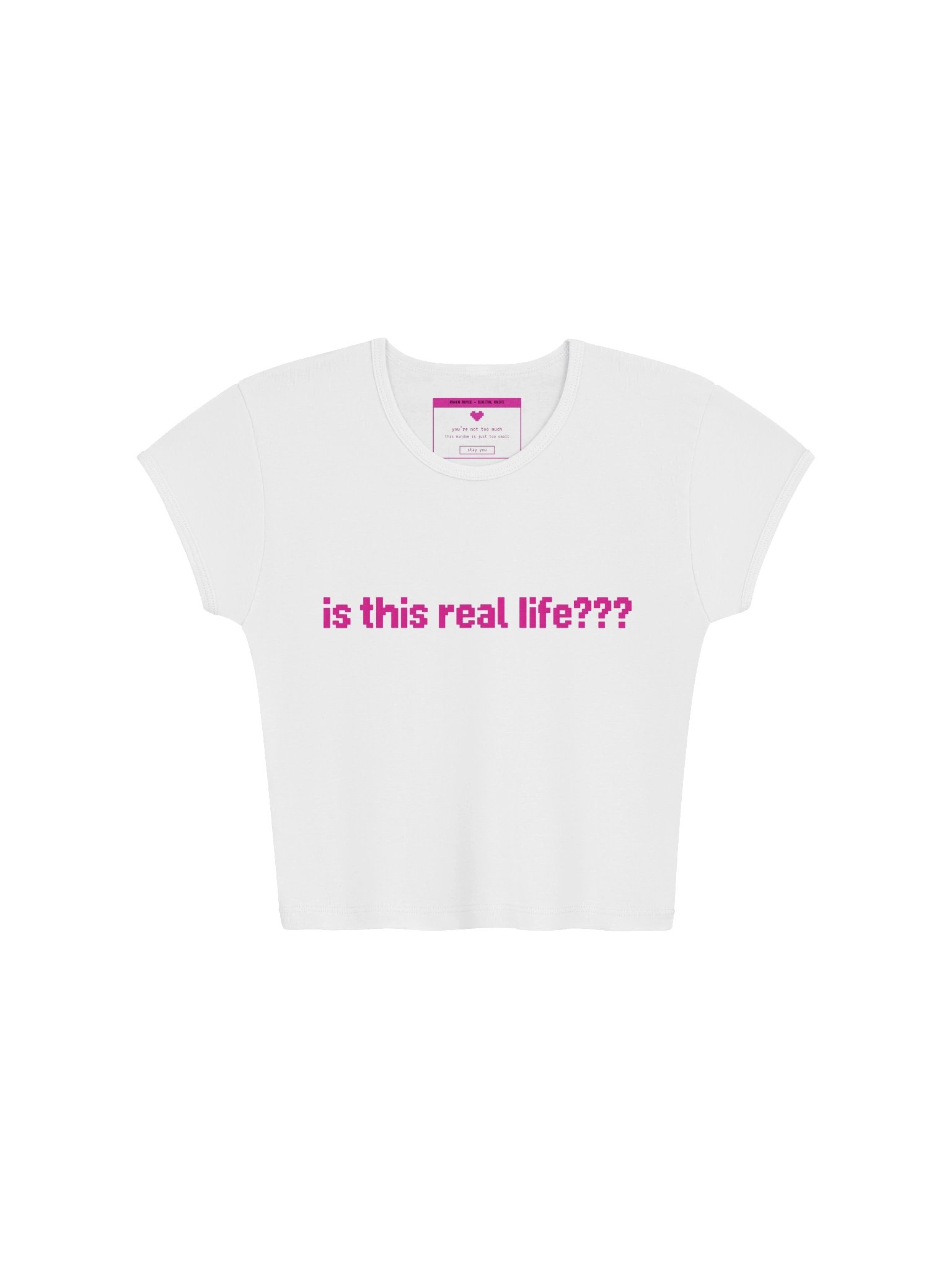 IS THIS REAL LIFE??? baby pixel tee product image (1)