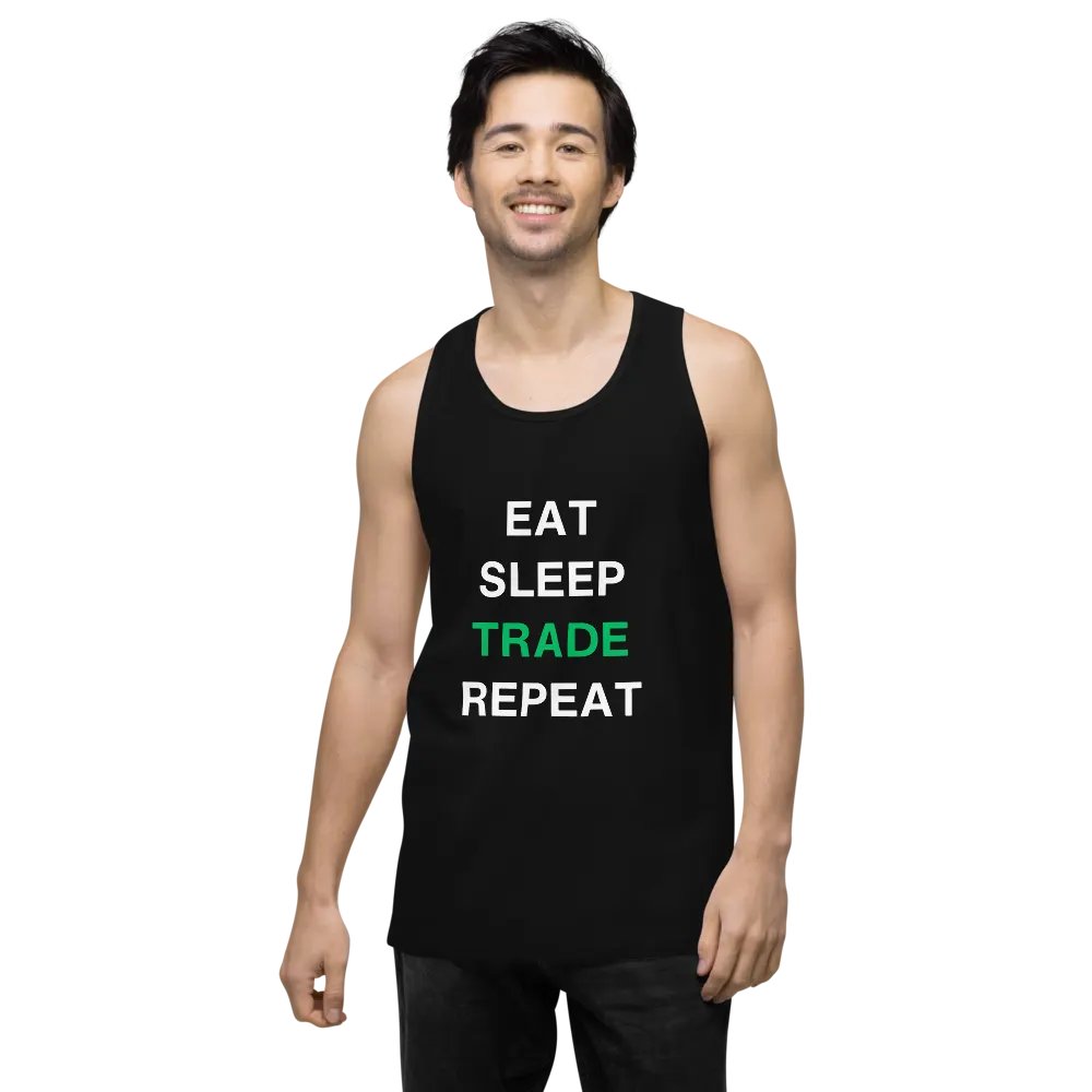Eat, Sleep, Trade, Repeat All-Day Comfort Tank Top product image (2)