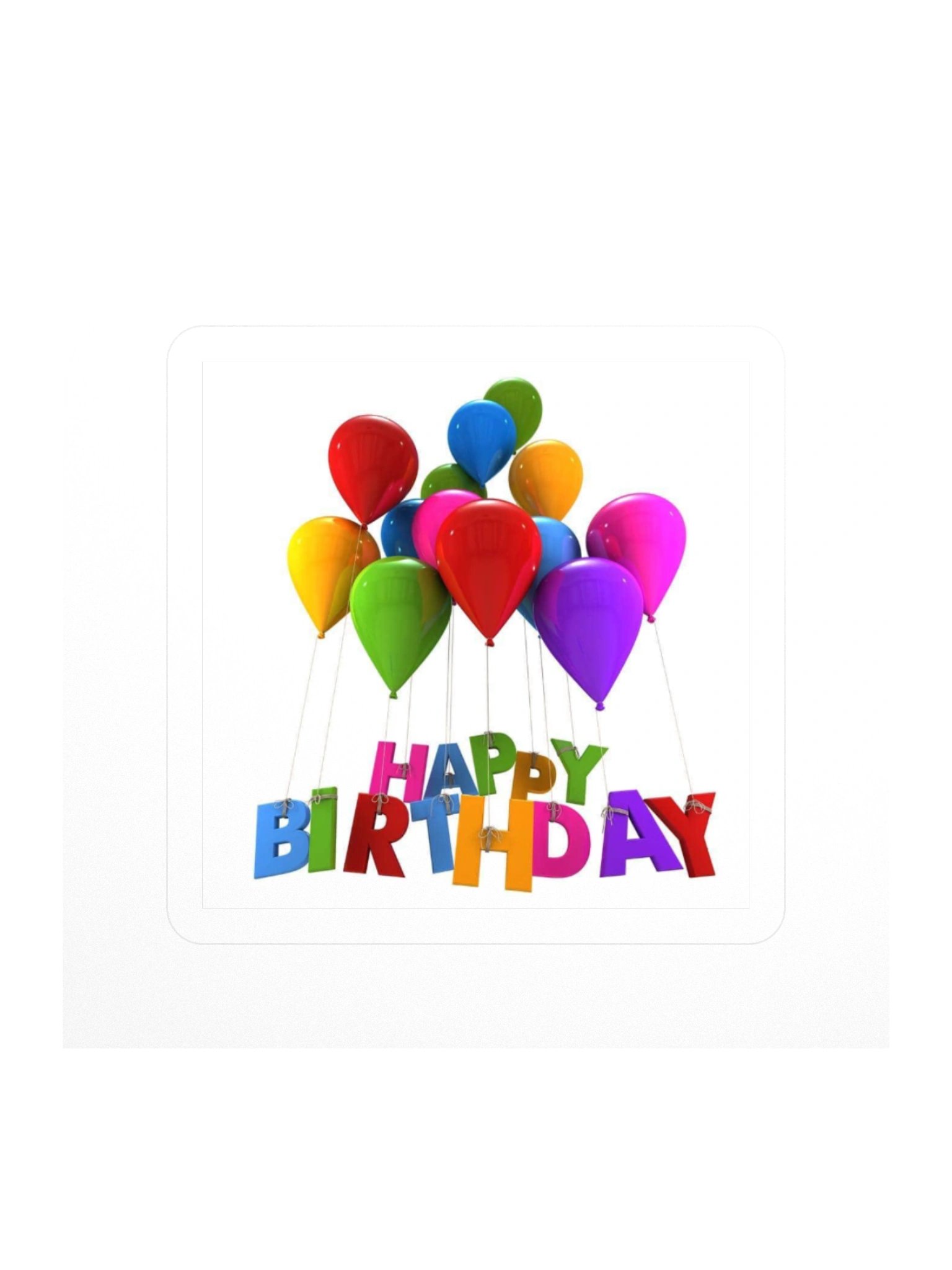 Colorful Birthday Balloon Stickers Set product image (3)