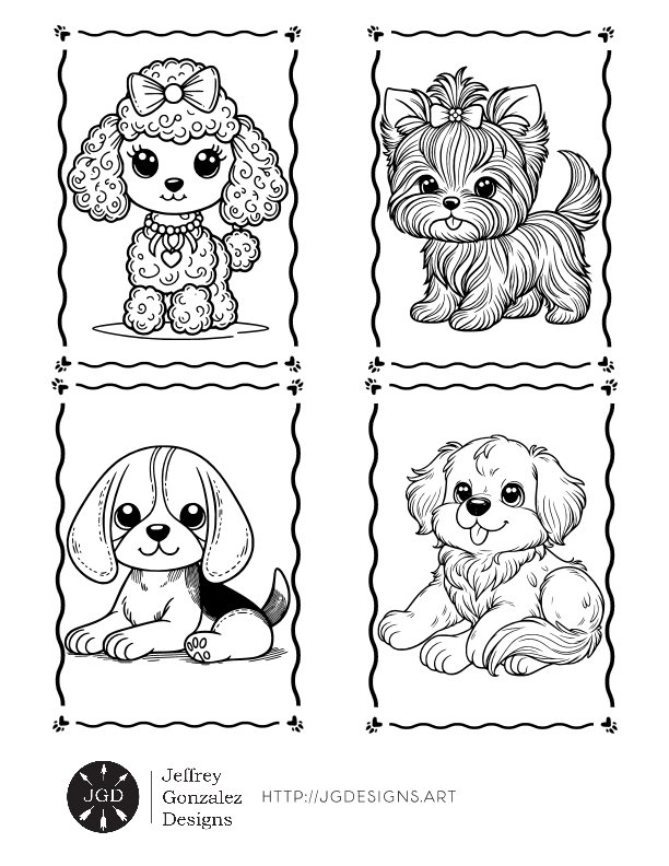 Dog Lovers: Coloring Book For All Ages - Printable E-Book PDF product image (2)