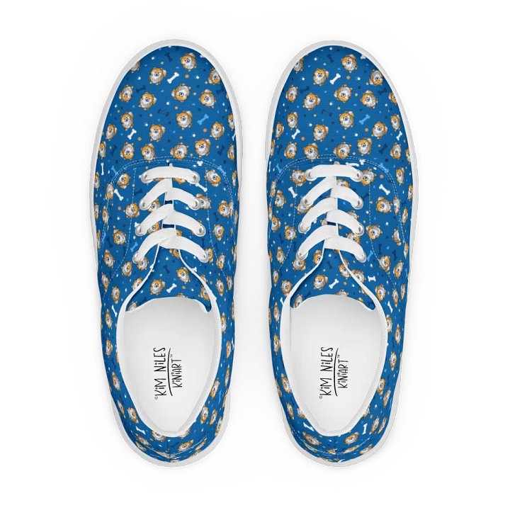Pomeranians On Blue Sneakers product image (2)