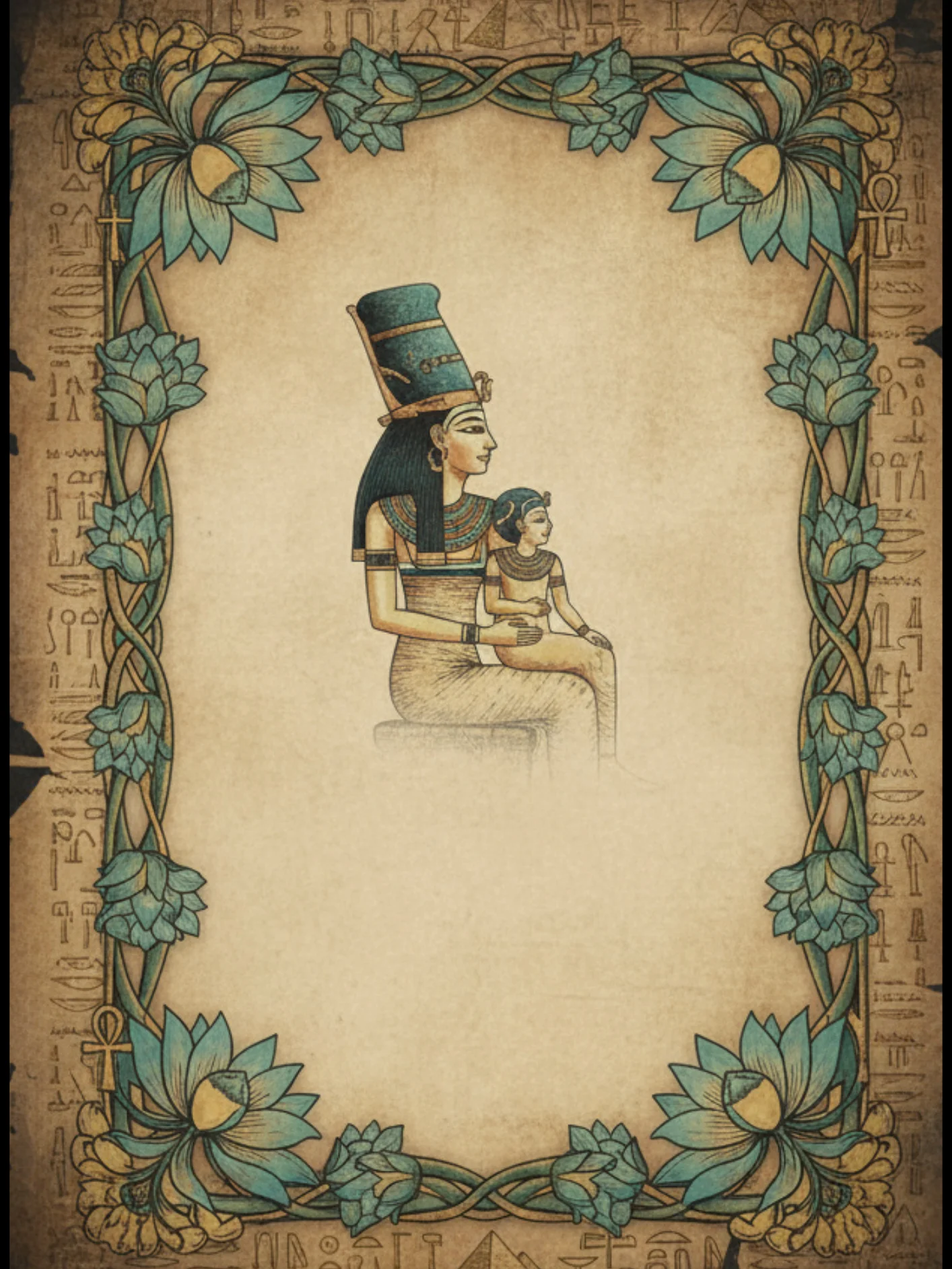Ancient Egyptian Junk Journal | Pharaoh Notebook | Vintage Writing Journal | Eye of Horus | Mystical Papyrus Inspired Notebook | A4 Printable product image (3)