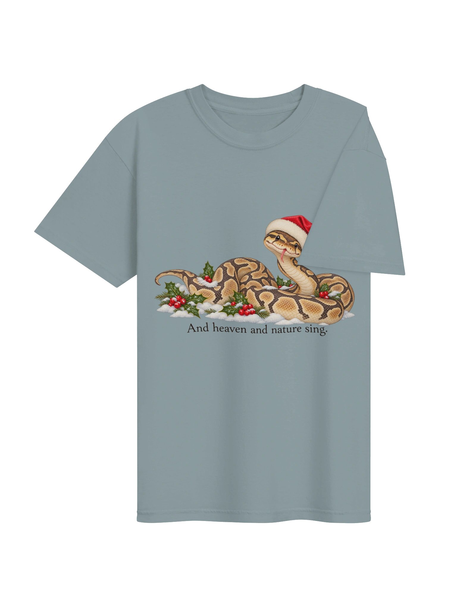 And Heaven and Nature Sing – Christmas Snake T-Shirt product image (7)