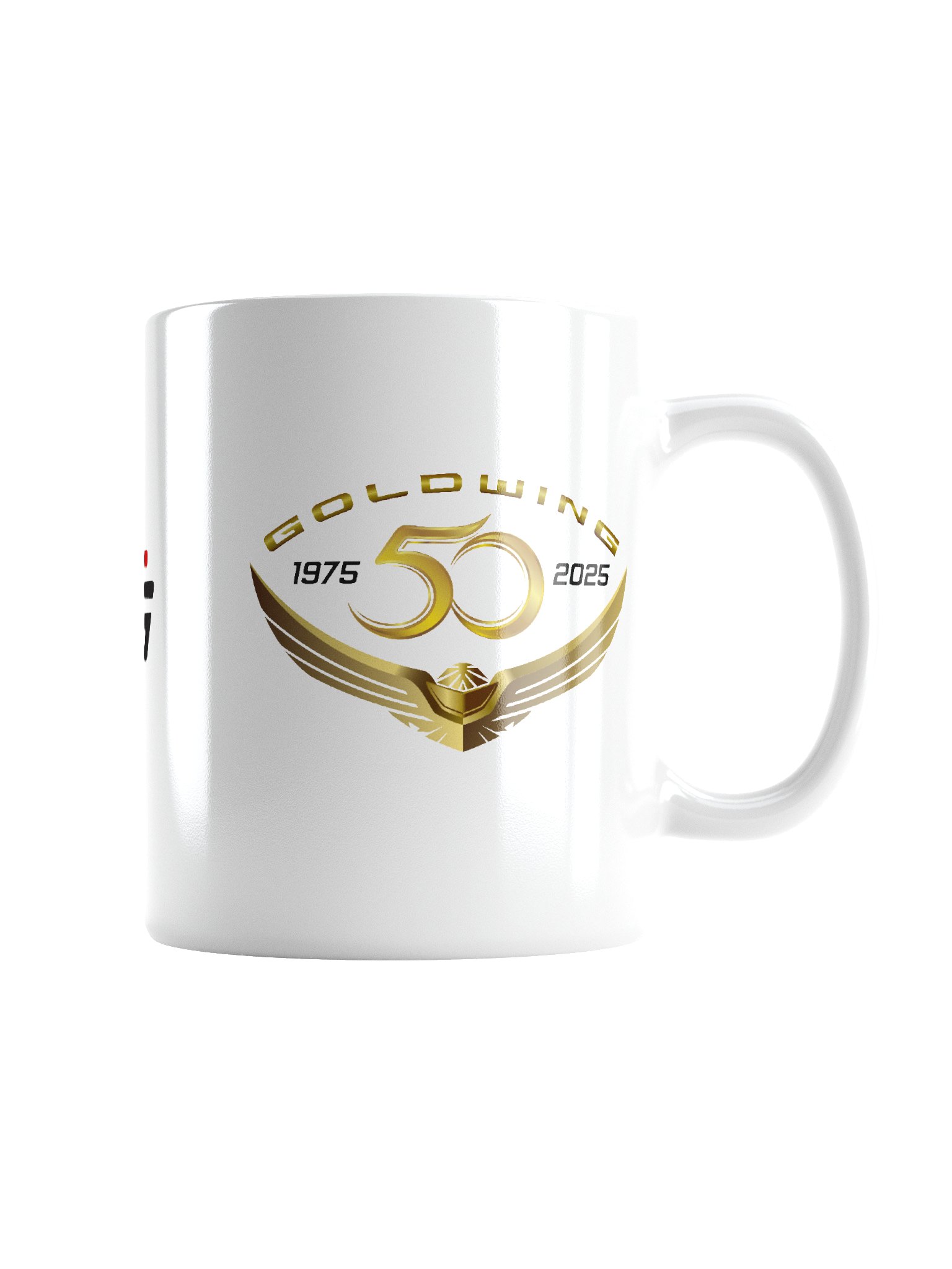 White 50th Anniversary Goldwing Coffee Mug product image (3)