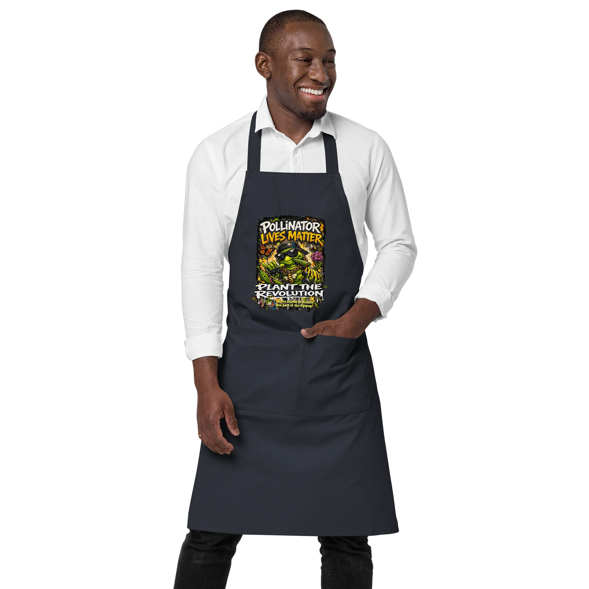 Pollinator Lives Matter OG Monarch Apron product image (5)