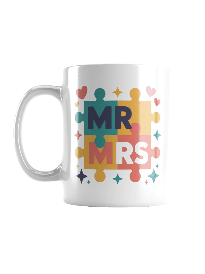 Mr & Mrs Puzzle Piece Love Coffee Mug product image (3)
