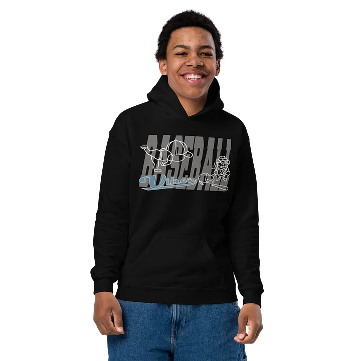 Baseball Cat (Baseball Vibes) - Unisex Youth Hoodie product image (2)