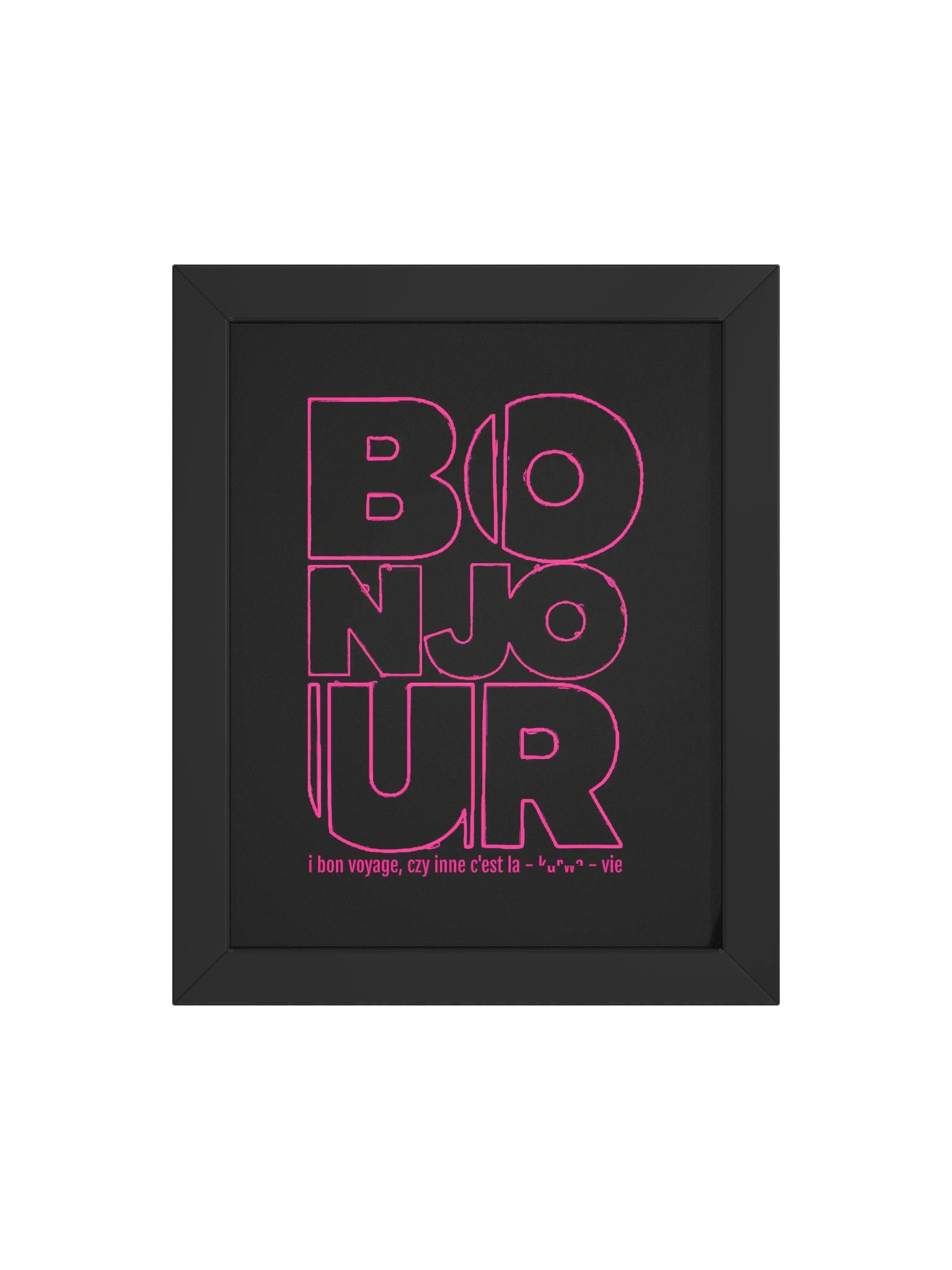 Bonjour Vintage Plakat product image (4)
