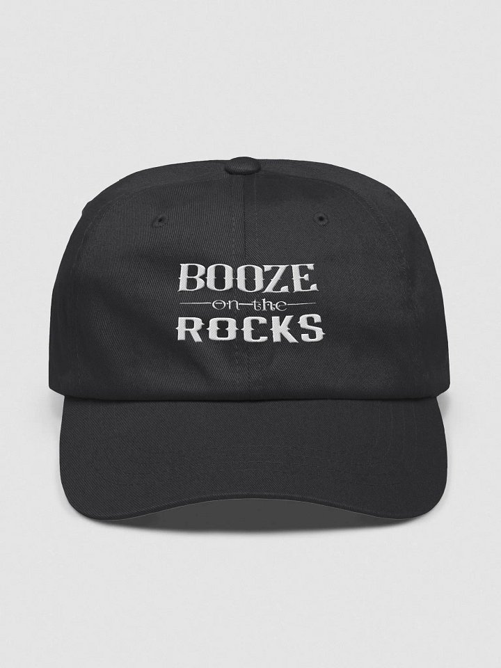 Booze On The Rocks - WHITE LOGO - CAP product image (1)