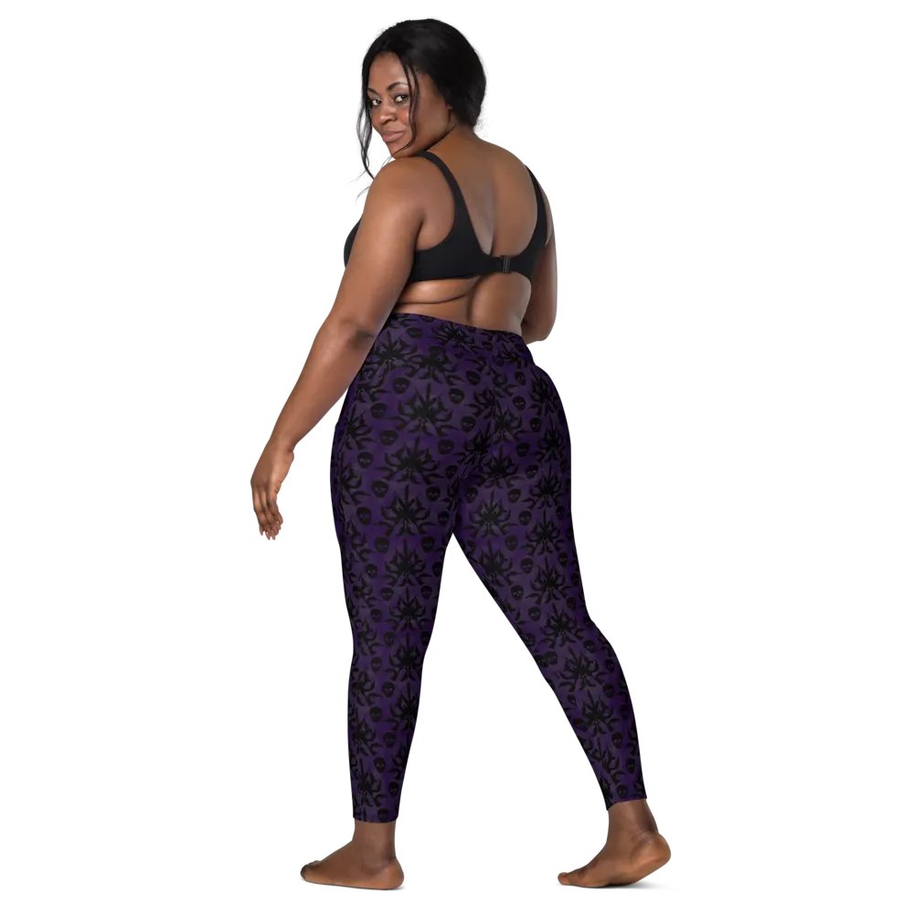 Gothic 2A High Waist Pocket Leggings - Purple product image (9)