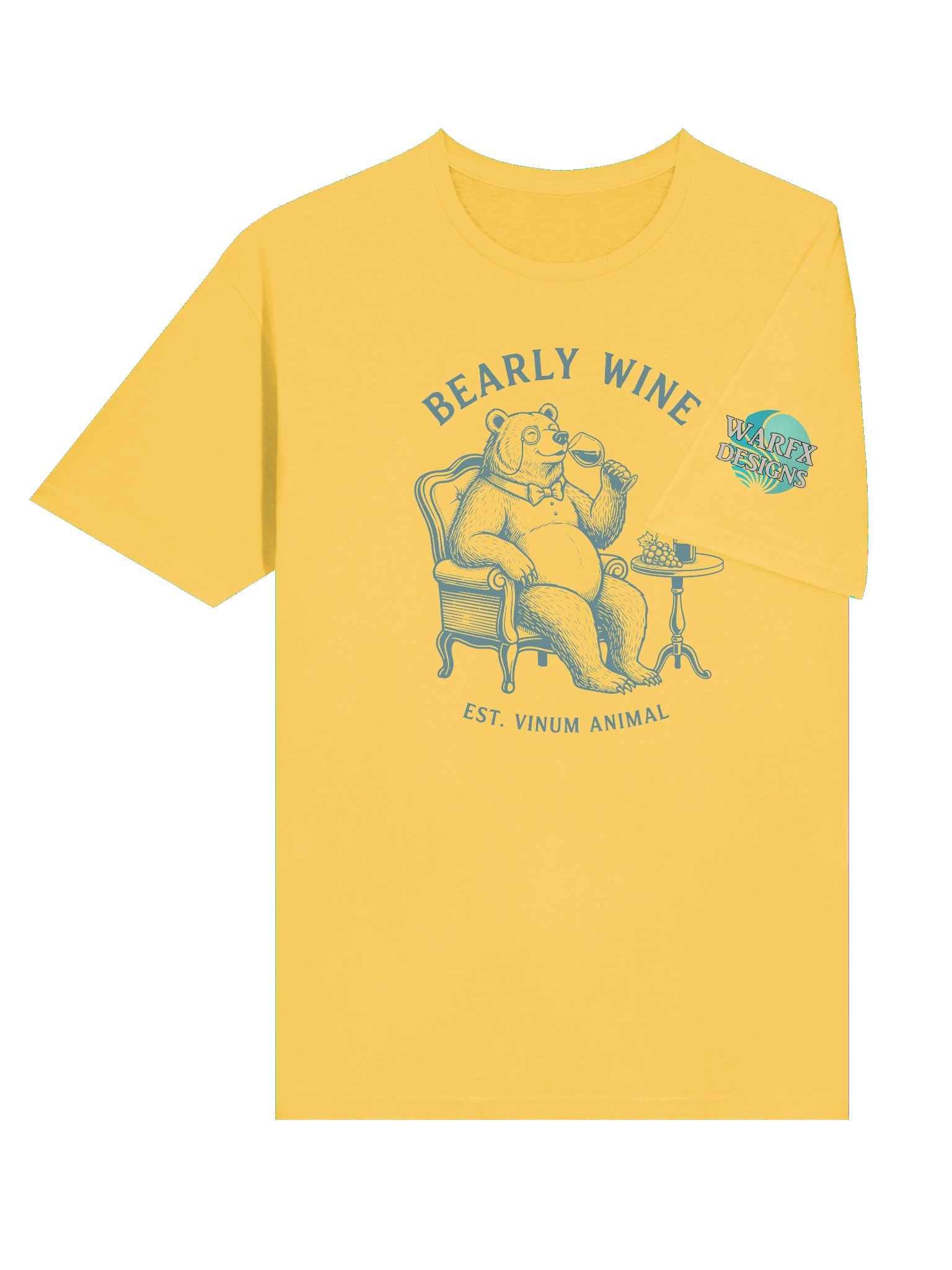 Bearly Wine Vintage Bear Drinking Wine Funny Pun Bar Art Tee product image (6)