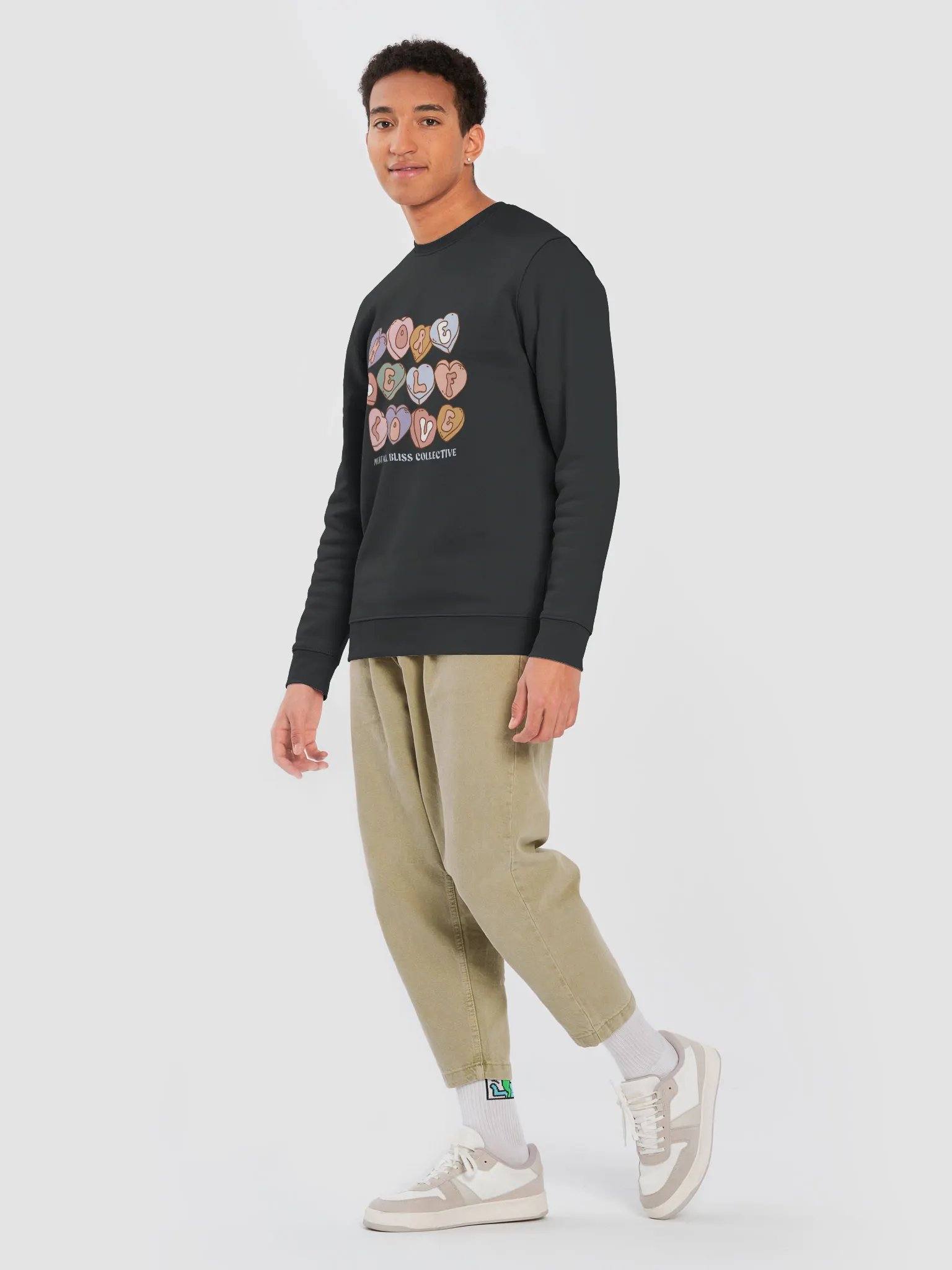 "More Self Love" Eco Sweatshirt - A Reminder to Embrace Yourself Crewneck product image (9)